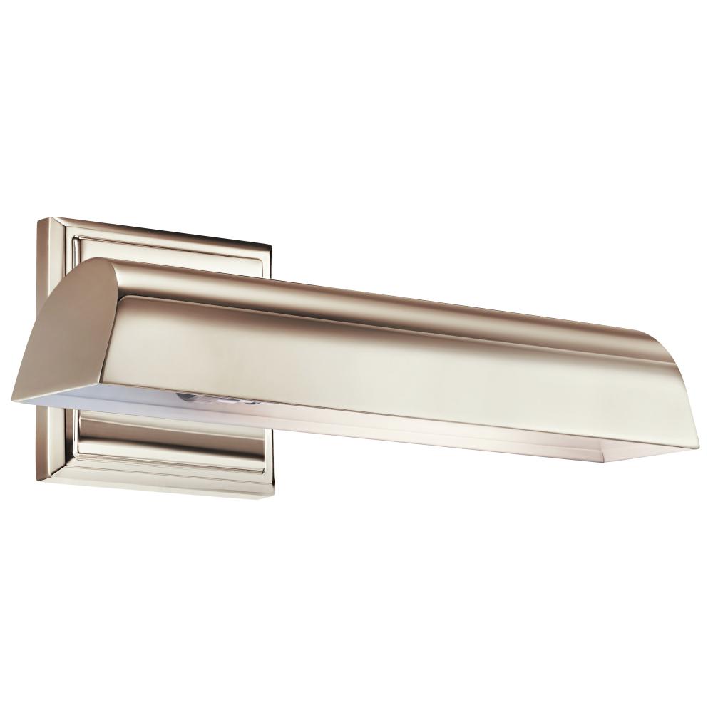 Carston 12 Inch 1 Light Picture Light in Polished Nickel