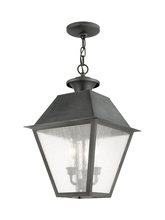 Livex Lighting 2170-61 - 3 Light Charcoal Outdoor Chain Lantern