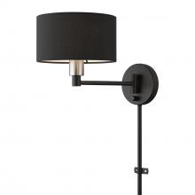 Livex Lighting 50270-04 - 1 Light Black Swing Arm Wall Lamp