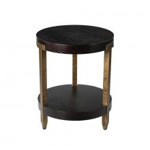 LNC Home HF00079 - Round End Table with Gold Leg