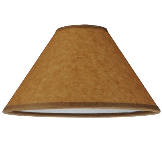 8"W X 4.25"H Taos Brown Parchment Shade