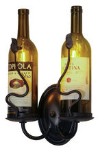 Meyda Green 142181 - 9"W Tuscan Vineyard Personalized 2 Wine Bottle Wall Sconce