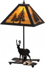 Meyda Green 153127 - 21"H Lone Buck W/Lighted Base Table Lamp