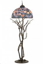 Meyda Green 190745 - 75"H Tiffany Magnolia Floor Lamp