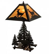 Meyda Green 196036 - 22" High Lone Deer Table Lamp