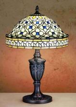 Meyda Green 44881 - 10" High Jeweled Quatrefoil Accent Lamp