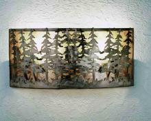 Meyda Green 48082 - 24" Wide Tall Pines Wall Sconce