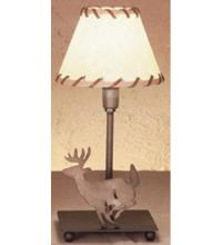Meyda Green 49799 - 13"H Lone Deer Faux Leather Accent Lamp