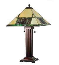Meyda Green 67851 - 24"H Pinecone Ridge Table Lamp
