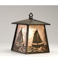 Meyda Green 82646 - 7" Wide Sailboat Hanging Wall Sconce