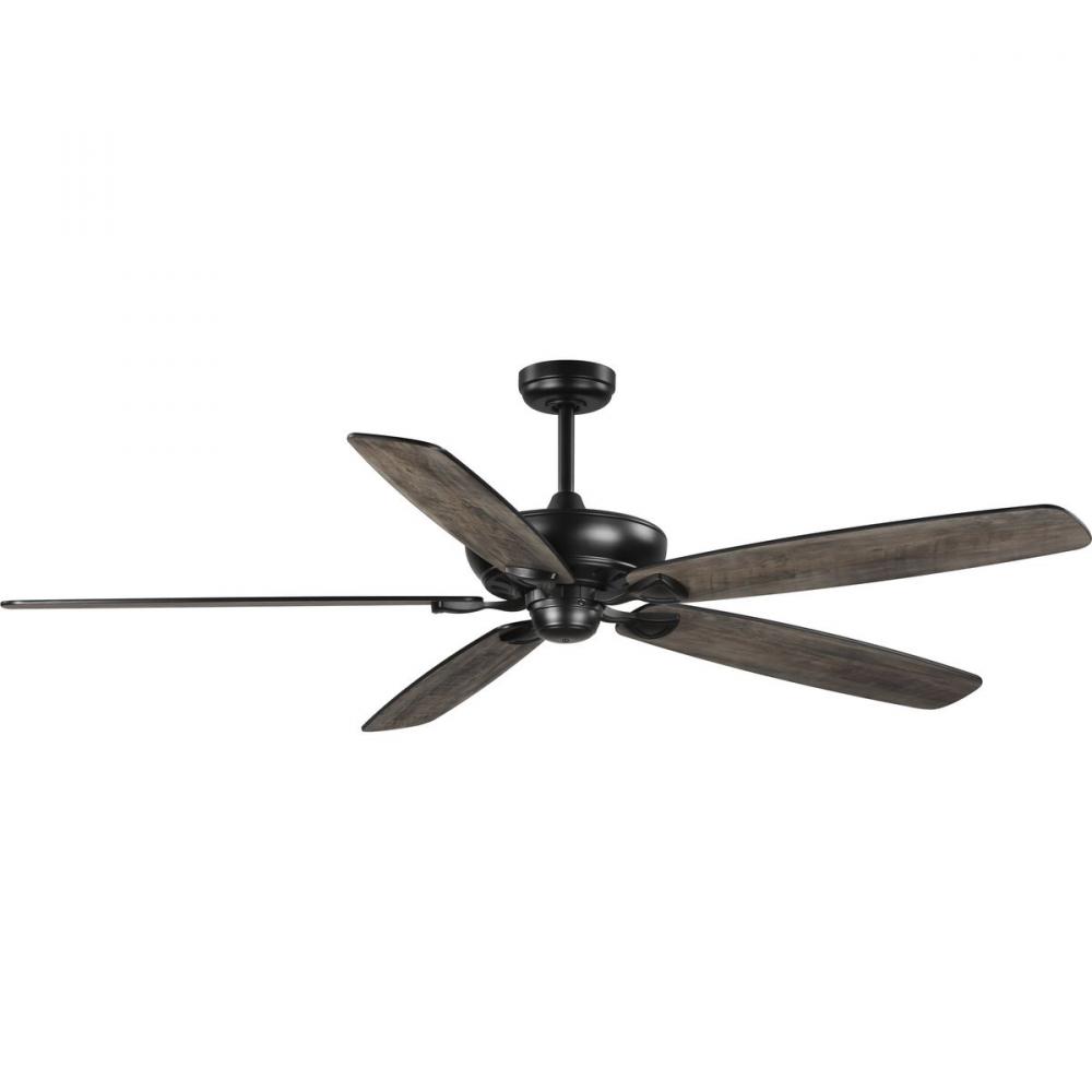 Kennedale Collection 72-Inch Five-Blade DC Motor Transitional Ceiling Fan Rustic Charcoal/Matte Blac