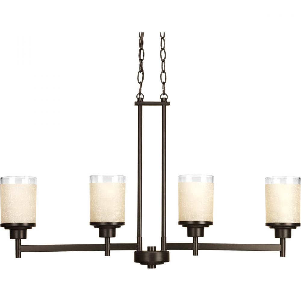 Alexa Collection Four-Light Linear Chandelier