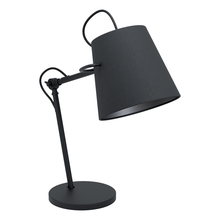 Eglo 39866A - Granadillos - Desk Lamp black Finish Black Fabric Shade 1-60W