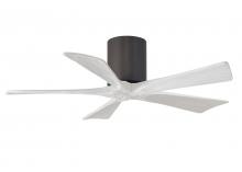Matthews Fan Company IR5H-TB-MWH-42 - Irene-5H five-blade flush mount paddle fan in Textured Bronze finish with 42” solid matte white