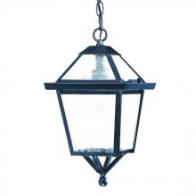 Black Coral Acclaim 3512BC Monterey Collection 1-Light Outdoor Light Fixture Hanging Lantern 