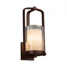 Justice Design Group ALR-7581W-10-DBRZ - Atlantic Small Outdoor Wall Sconce