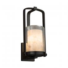 Justice Design Group ALR-7581W-10-MBLK - Atlantic Small Outdoor Wall Sconce