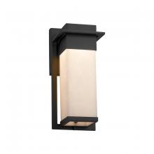 Justice Design Group CLD-7541W-MBLK - Pacific Small Outdoor LED Wall Sconce