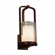 Justice Design Group FSN-7581W-10-OPAL-DBRZ - Atlantic Small Outdoor Wall Sconce