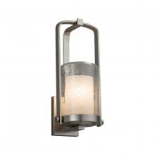 Justice Design Group FSN-7581W-10-WEVE-NCKL - Atlantic Small Outdoor Wall Sconce