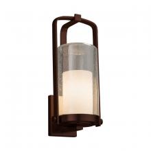 Justice Design Group FSN-7584W-10-OPAL-DBRZ - Atlantic Large Outdoor Wall Sconce