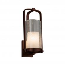 Justice Design Group FSN-7584W-10-WEVE-DBRZ - Atlantic Large Outdoor Wall Sconce