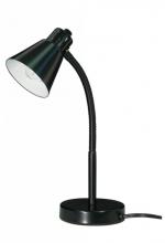 Satco Products Inc. 60/844 - Small Gooseneck Desk Lamp - 1 Light - Black
