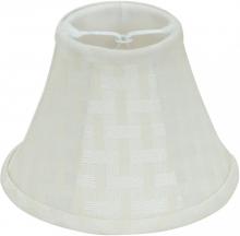 Satco Products Inc. 90/2486 - CREAM BAMBOO LINEN CLIP ON