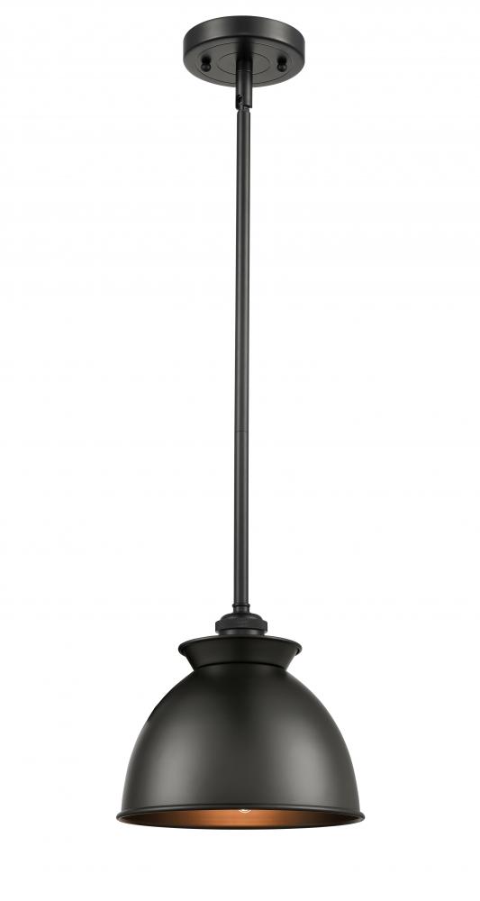 Adirondack - 1 Light - 8 inch - Matte Black - Mini Pendant