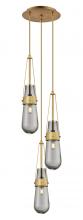 Innovations Lighting 113-452-1P-BB-G452-4SM - Milan - 3 Light - 12 inch - Brushed Brass - Multi Pendant