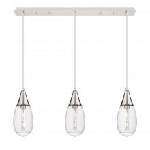 Innovations Lighting 123-450-1P-PN-G450-6SCL - Malone - 3 Light - 38 inch - Polished Nickel - Linear Pendant