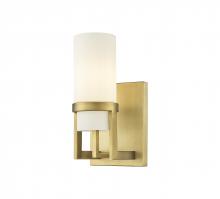 Innovations Lighting 426-1W-BB-G426-8WH - Utopia - 1 Light - 5 inch - Brushed Brass - Sconce