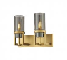 Innovations Lighting 426-2W-BB-G426-8SM - Utopia - 2 Light - 15 inch - Brushed Brass - Bath Vanity Light