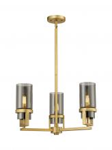 Innovations Lighting 426-3CR-BB-G426-8SM - Utopia - 3 Light - 22 inch - Brushed Brass - Pendant