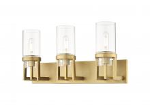 Innovations Lighting 426-3W-BB-G426-8CL - Utopia - 3 Light - 5 inch - Brushed Brass - Bath Vanity Light