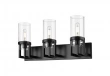 Innovations Lighting 426-3W-BK-G426-8CL - Utopia - 3 Light - 5 inch - Matte Black - Bath Vanity Light
