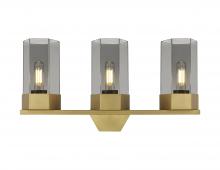 Innovations Lighting 427-3W-BB-G427-9SM - Claverack - 3 Light - 22 inch - Brushed Brass - Bath Vanity Light