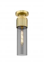 Innovations Lighting 428-1F-BB-G428-12SM - Bolivar - 1 Light - 5 inch - Brushed Brass - Flush Mount