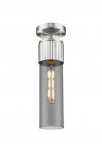 Innovations Lighting 428-1F-SN-G428-12SM - Bolivar - 1 Light - 5 inch - Satin Nickel - Flush Mount