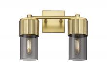 Innovations Lighting 428-2W-BB-G428-7SM - Bolivar - 2 Light - 14 inch - Brushed Brass - Bath Vanity Light