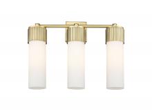Innovations Lighting 428-3W-BB-G428-12WH - Bolivar - 3 Light - 21 inch - Brushed Brass - Bath Vanity Light