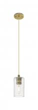 Innovations Lighting 434-1P-BB-G434-7SDY - Crown Point - 1 Light - 5 inch - Brushed Brass - Pendant