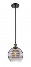 Innovations Lighting 516-1P-BAB-G556-8SM - Rochester - 1 Light - 8 inch - Black Antique Brass - Cord hung - Mini Pendant