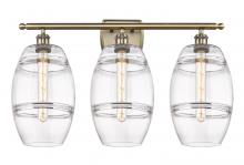 Innovations Lighting 516-3W-AB-G557-8CL - Vaz - 3 Light - 28 inch - Antique Brass - Bath Vanity Light