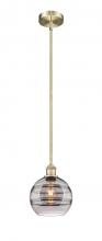 Innovations Lighting 616-1S-AB-G556-8SM - Rochester - 1 Light - 8 inch - Antique Brass - Cord hung - Mini Pendant
