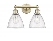Innovations Lighting 616-2W-AB-GBD-754 - Bristol - 2 Light - 17 inch - Antique Brass - Bath Vanity Light