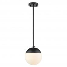 Golden 3218-S BLK-BLK - Small Pendant with Rod