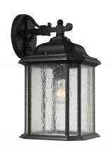 Generation Lighting 84031-746 - Kent traditional 1-light outdoor exterior large wall lantern sconce in oxford bronze finish with cle