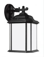 Generation Lighting 84531-746 - Kent traditional 1-light outdoor exterior large wall lantern sconce in oxford bronze finish with sat