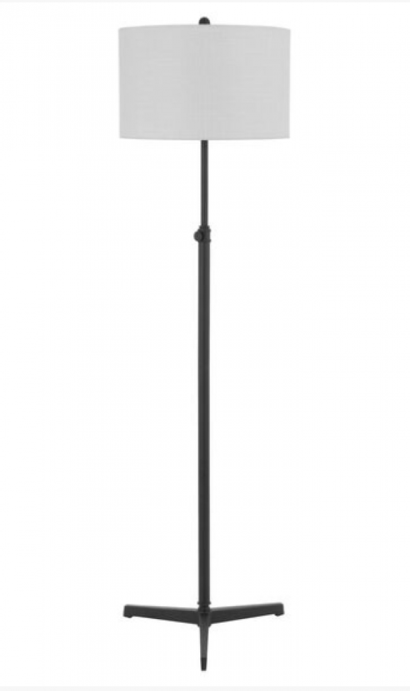 150W 3 way Rolla metal floor lamp with hardback fabric shade